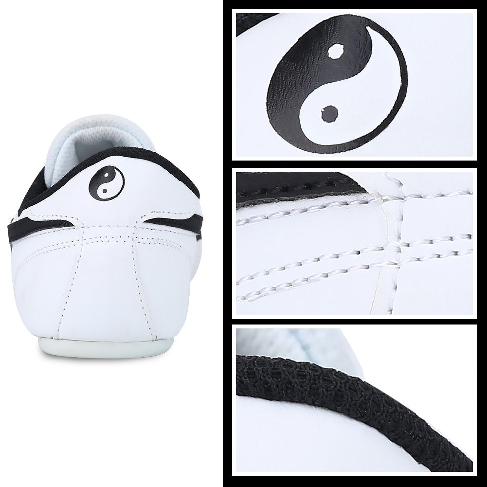 Kampfsportschuhe PU-Leder Gummisohle Taekwondo Boxen Kung Fu - Bild 5
