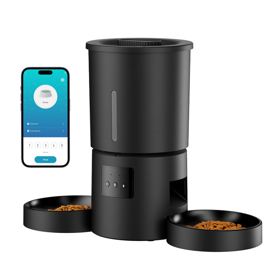 Futterautomat Katze 5L Doppelnapf mit App-Steuerung WiFi