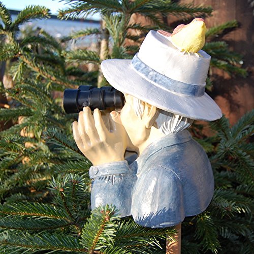 Garten-Deko Figur Opa Paschulke Spanner mit Fernglas Kunstharz - Bild 3