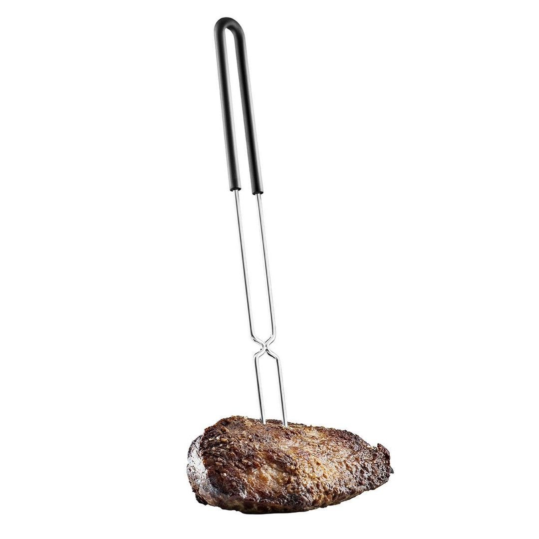 Grillgabel Edelstahl mit Silikongriff 40,6 cm für Grill
