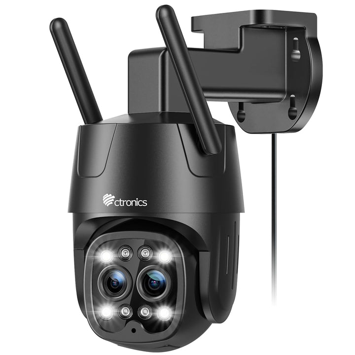 Überwachungskamera Aussen 4MP 2.5K Dual-Objektiv 6x Hybrid-Zoom WLAN