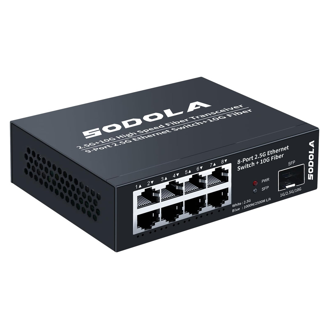 Netzwerk-Switch 2.5G Unmanaged 8-Port mit 10G SFP+ Uplink