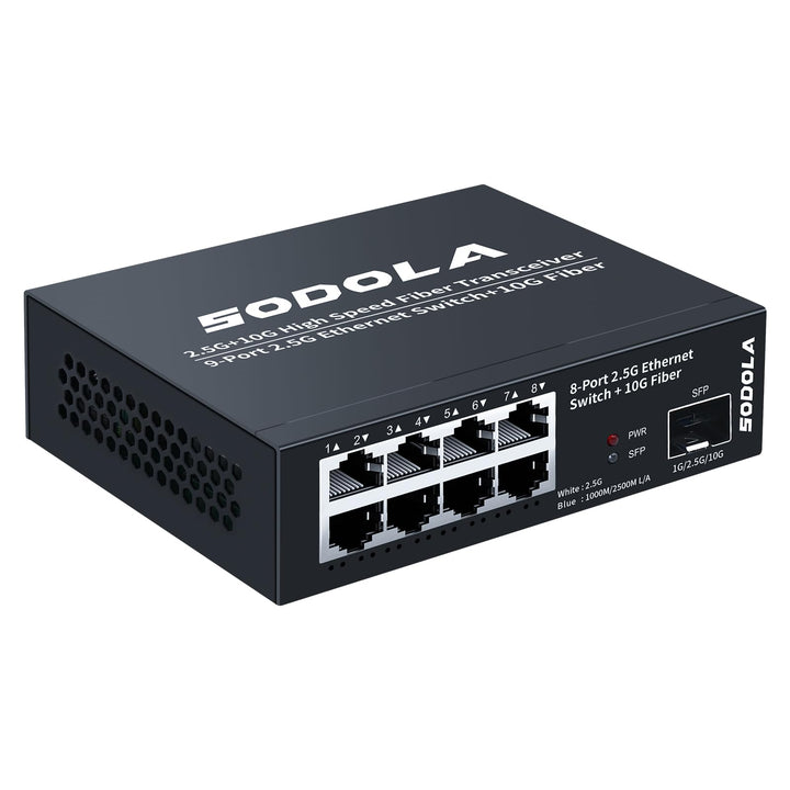 Netzwerk-Switch 2.5G Unmanaged 8-Port mit 10G SFP+ Uplink