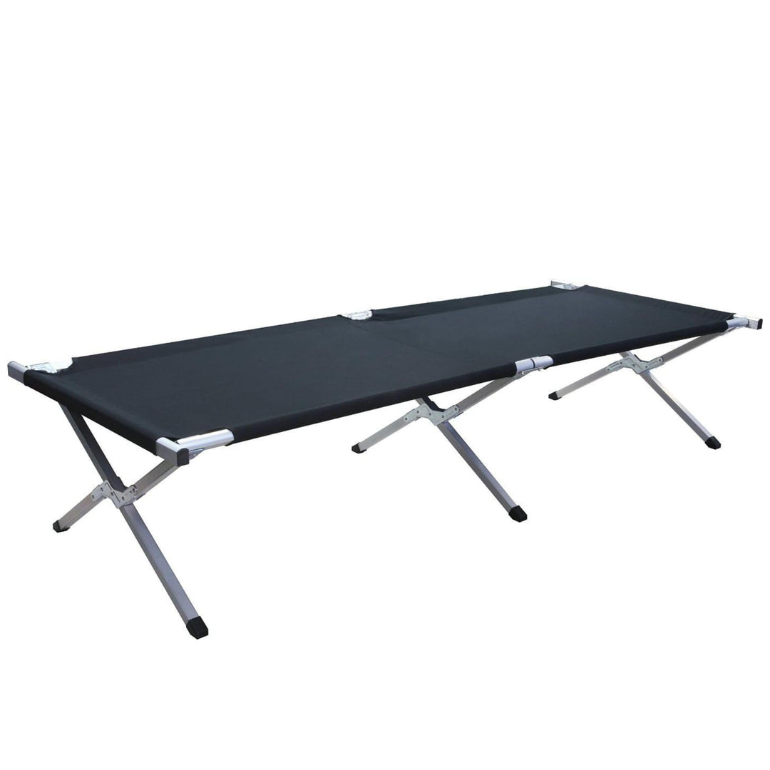 Feldbett XXL 210x72x45 cm Stahl-Alu bis 200 kg für Camping