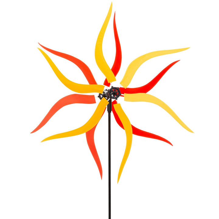 Windrad Garten Sunbeam mit Standstab Ripstop-Polyester Windspiel