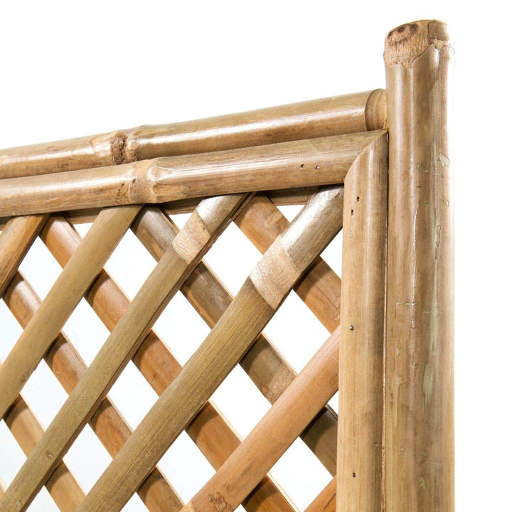 Pflanzkasten mit Bambus-Spalier 70x30x135 cm für Balkon und Garten - Bild 6
