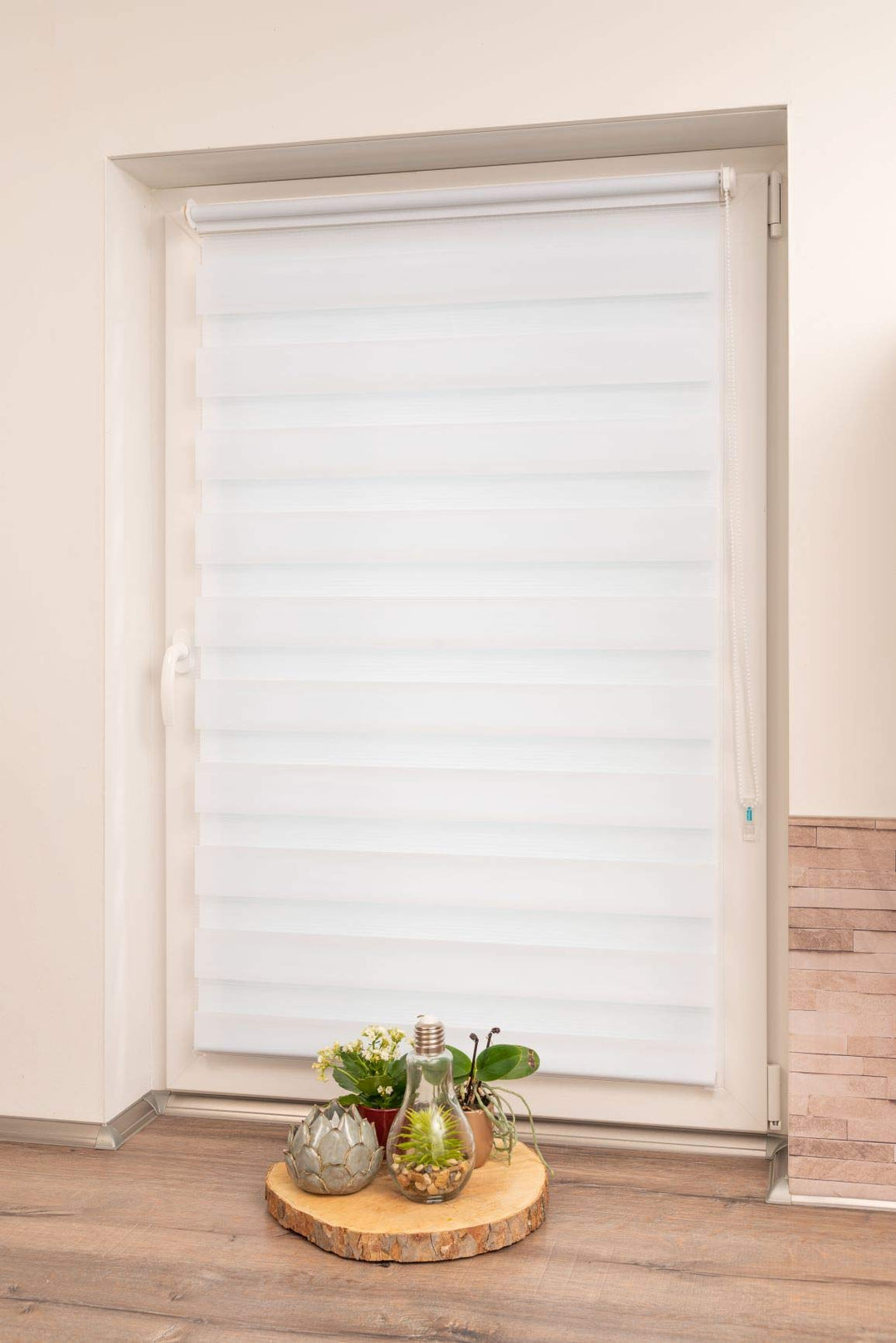 Doppelrollo Klemmfix ohne Bohren Lichtschutz Weiss 110x150 cm - Bild 4