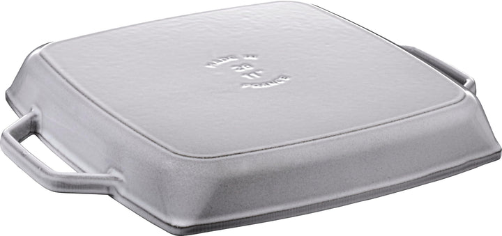 Gusseisen Grillpfanne emailliert 28 cm, 2 Griffe, Induktion - Bild 2