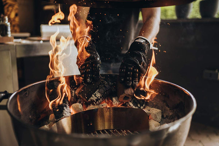 Grillhandschuhe Silikon Grösse L/XL hitzebeständig für Grill &amp; Küche - Bild 3