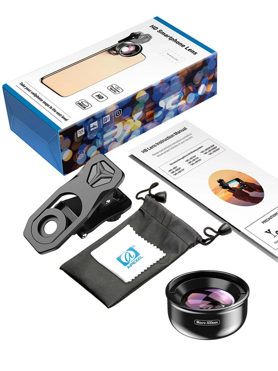 Smartphone Makroobjektiv 100mm HD Clip-On für iPhone &amp; Samsung - Bild 7