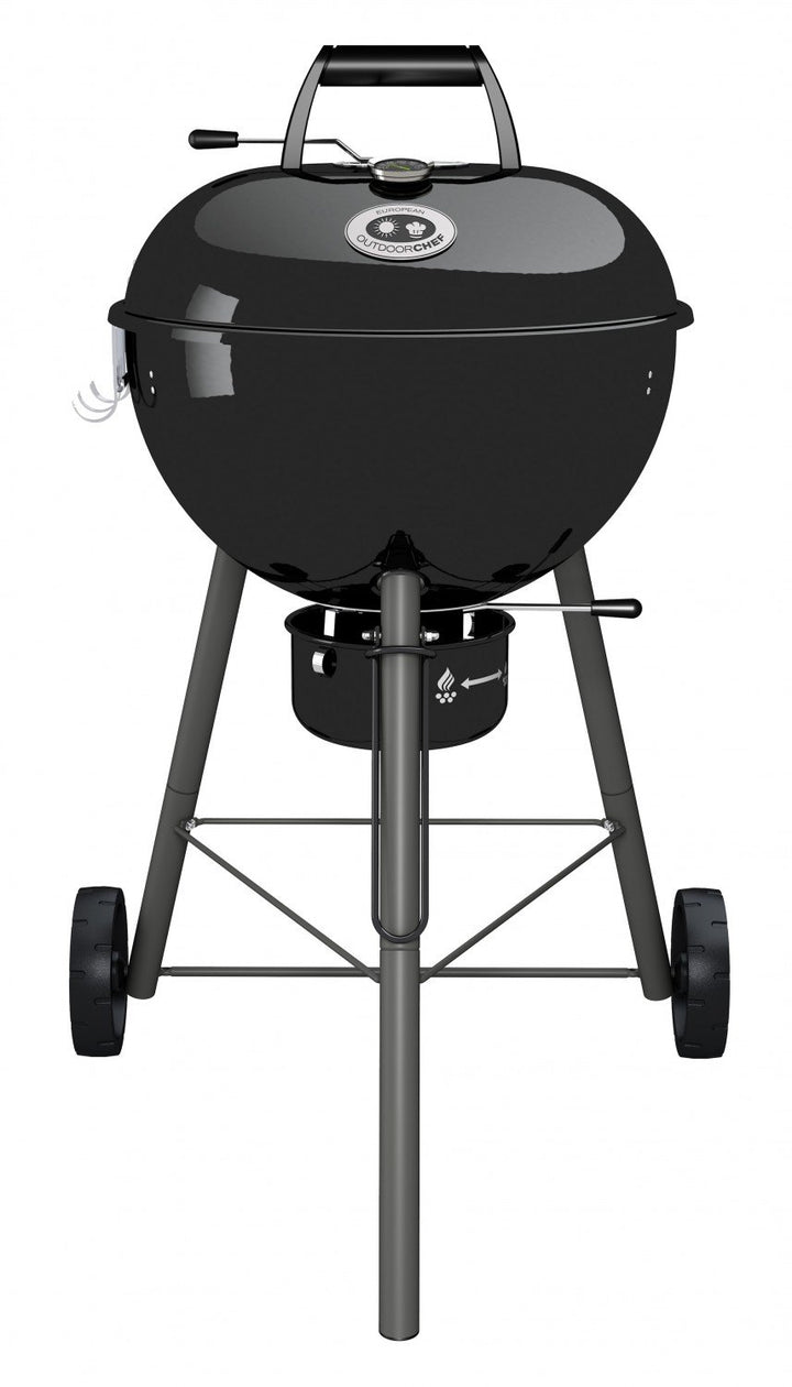 Holzkohle-Kugelgrill 480 C schwarz mit Slide-Trichter &amp; Smoker-Funktion - Bild 6