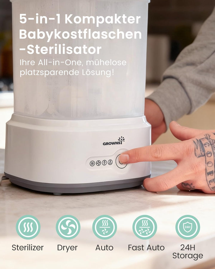 Babyflaschen Sterilisator mit Trockner 5-in-1 für 5 Flaschen - Bild 2