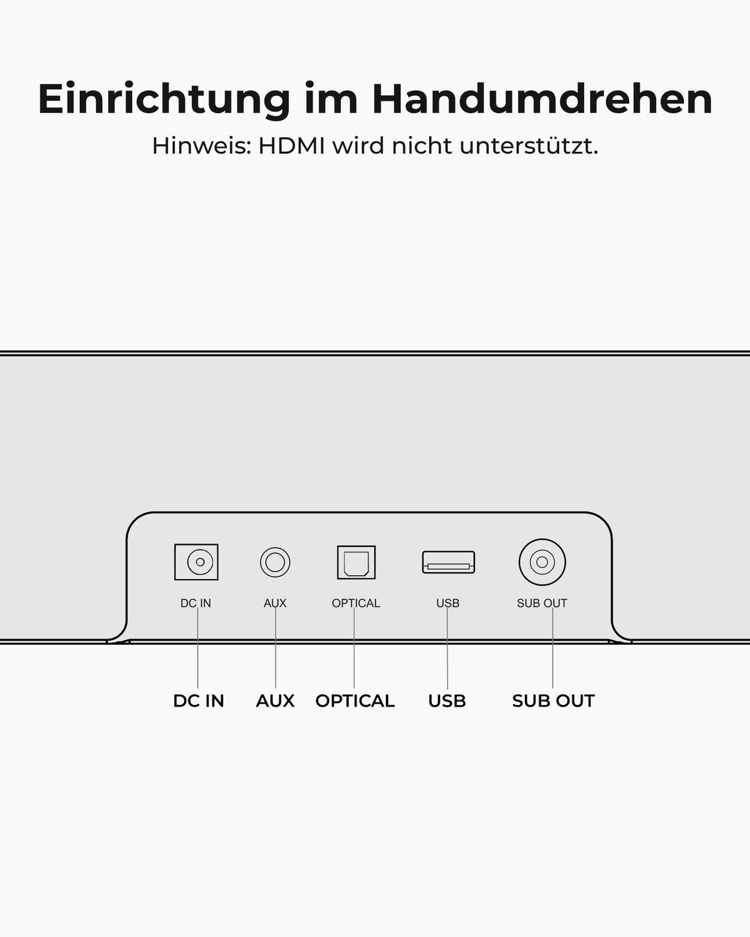 Soundbar 2.1 mit integriertem Subwoofer 132W Bluetooth 5.4 - Bild 10