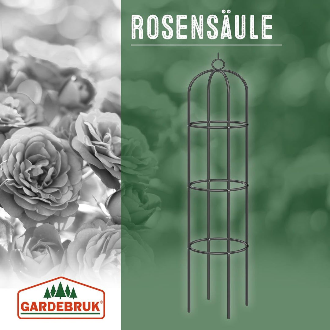 Rosensäule Metall 200cm Schwarz 2er-Set für Kletterpflanzen - Bild 6