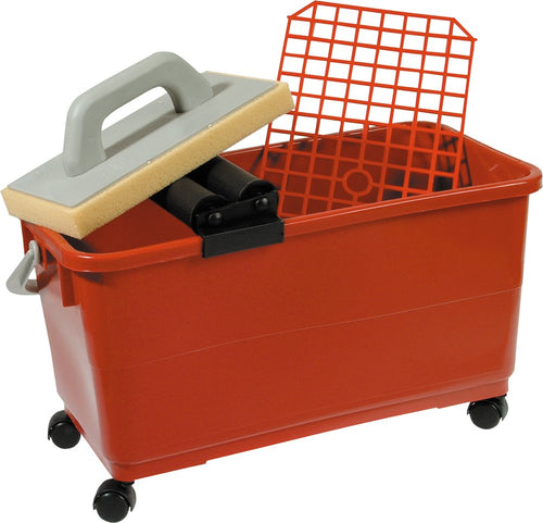 Fliesenwaschset Profi 9-tlg. mit 22-L-Eimer und Doppelrolle