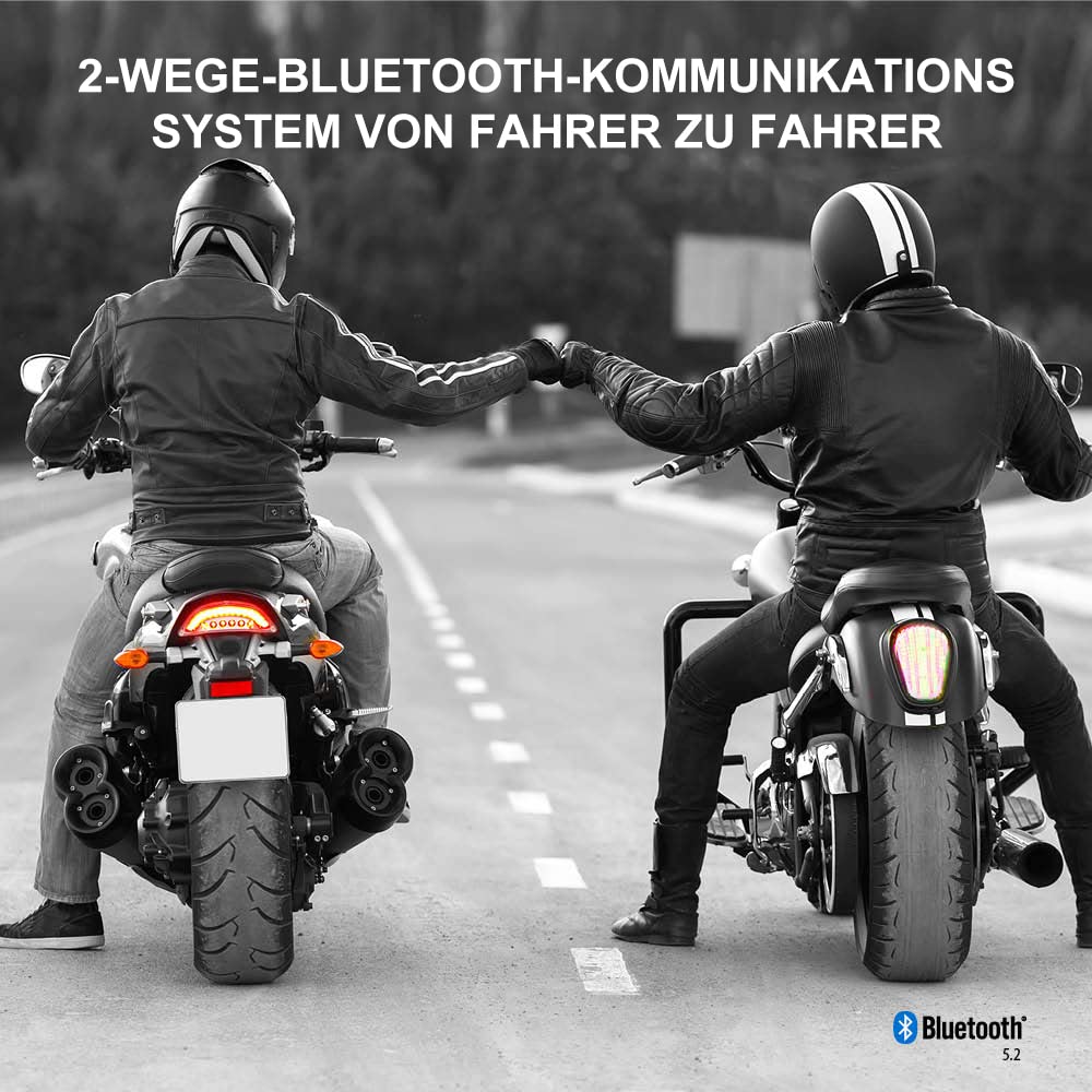 Motorrad Bluetooth Headset Einzelpack wasserdicht 400m Reichweite - Bild 6