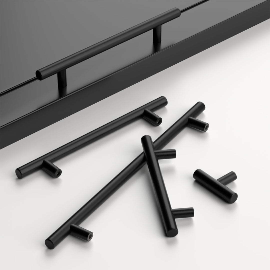 Möbelgriff Schwarz Edelstahl 128mm Lochabstand 25er-Set - Bild 7