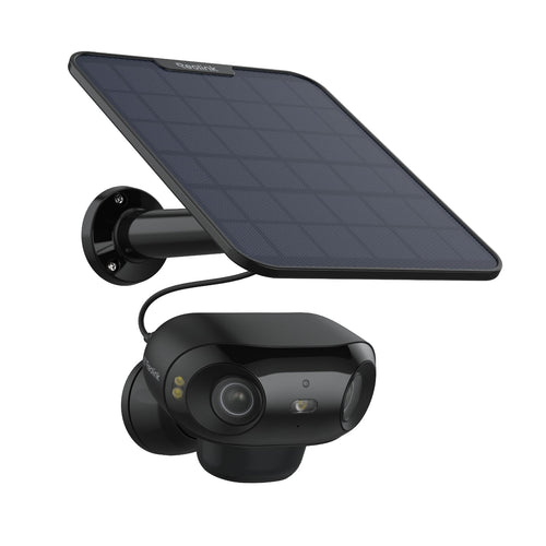 Solarkamera Aussen 4K 180° Weitwinkel mit KI-Erkennung kabellos