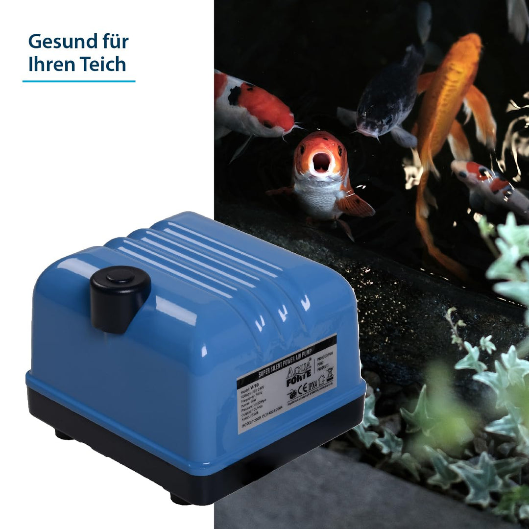 Teich-Luftpumpe Aluminium 35W 40 l/min für Gartenteich - Bild 5