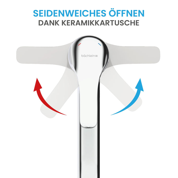 Küchenarmatur Chrom 360° schwenkbar mit Keramikkartusche - Bild 3