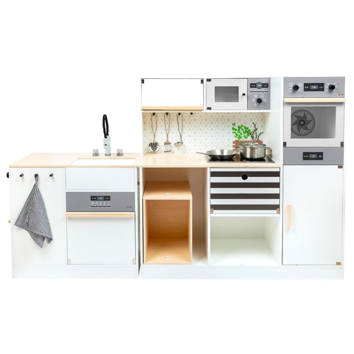 Kinderküche modular XL Holz mit Kücheninsel 3 Aufbauvarianten - Bild 2