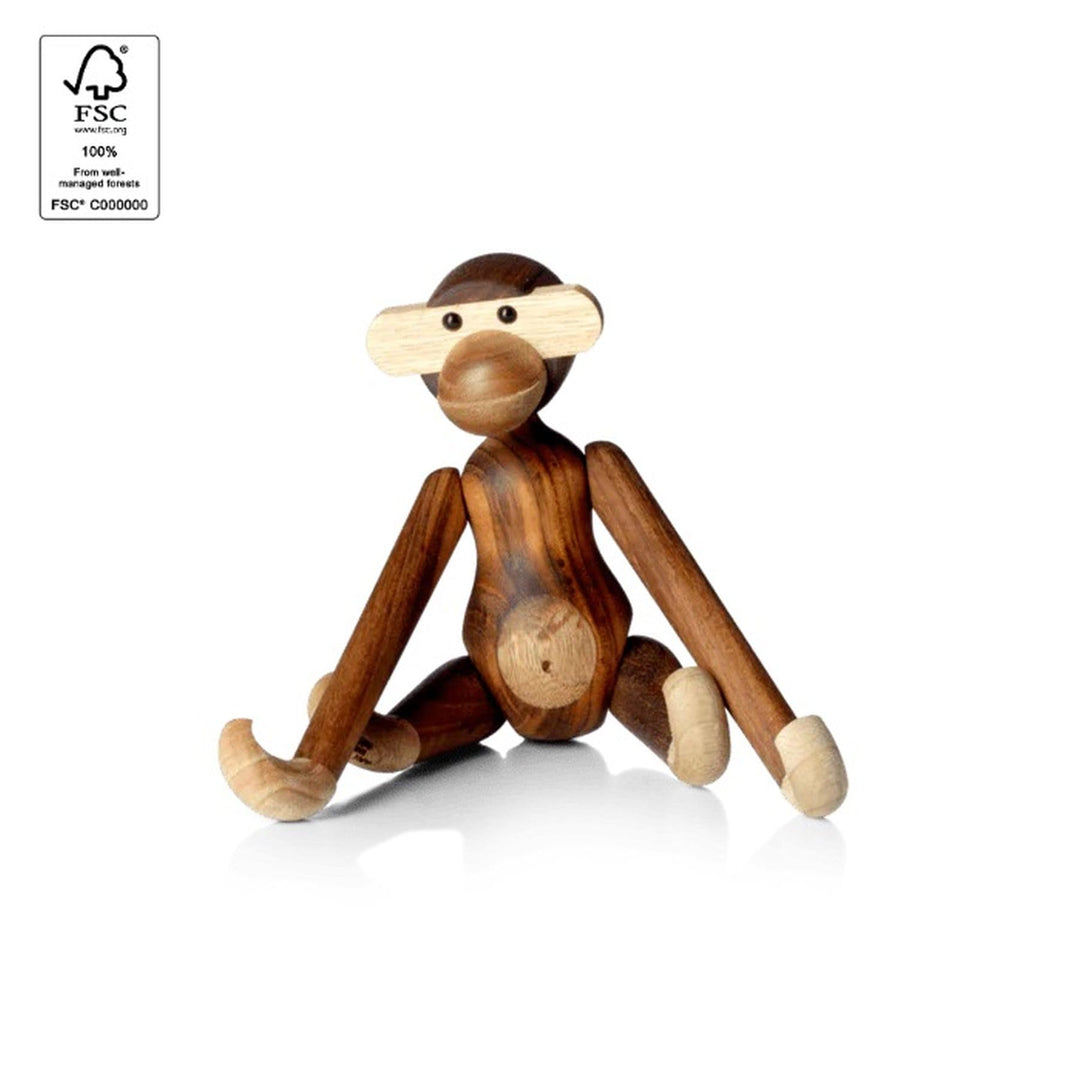 Holzaffe Designfigur dunkel 18,5 cm – Deko &amp; Geschenkidee - Bild 7