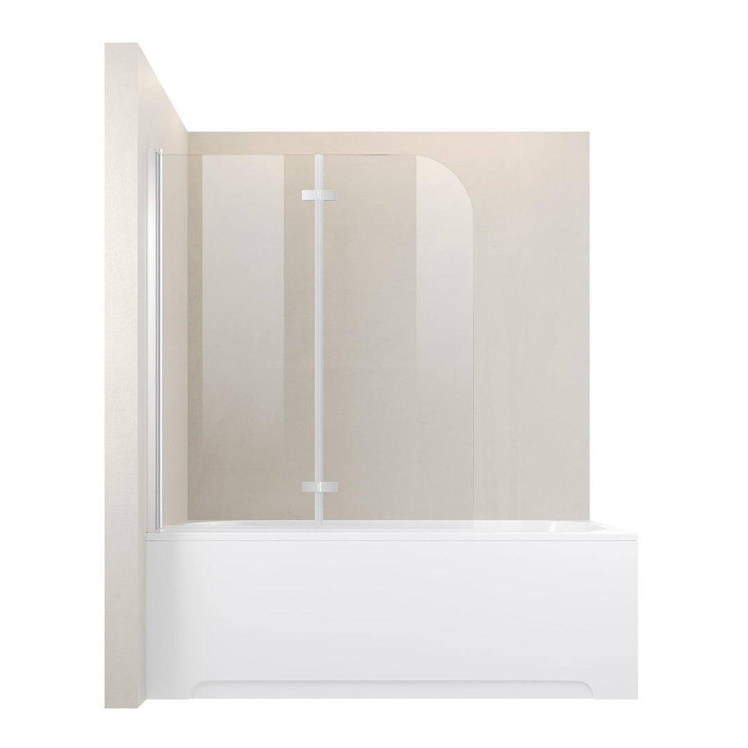 Badewannen-Duschwand 2-teilig faltbar 120x140 cm Nano-Glas 6 mm - Bild 10