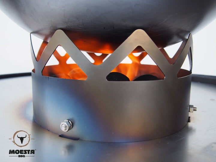Wok-Set für Kugelgrill 60 cm Stahl mit Kohleeinsatz Asia-Küche - Bild 6