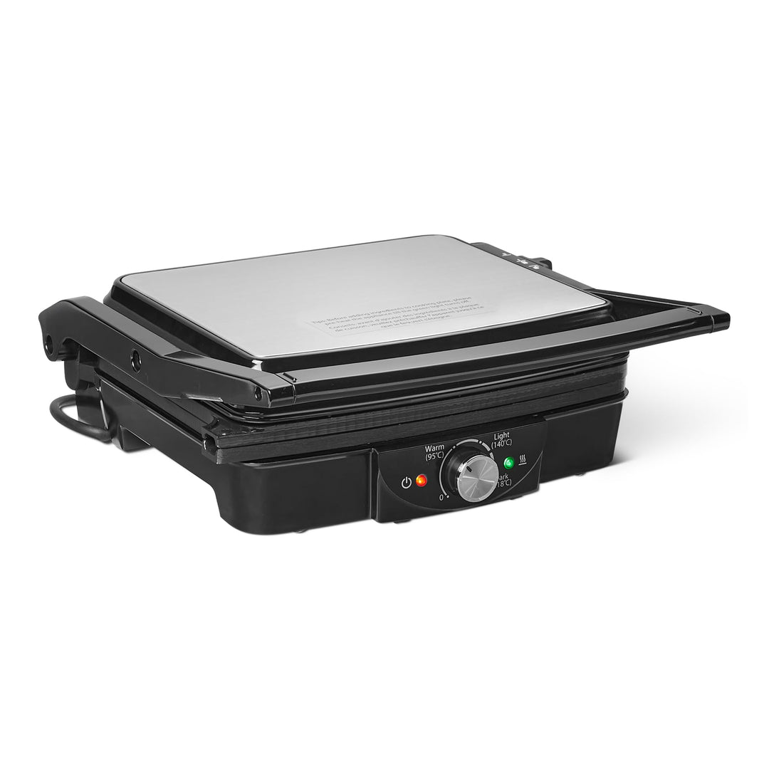 Elektrogrill 2000 W mit Antihaftplatten und Temperaturregelung