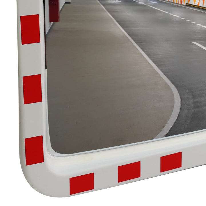Verkehrsspiegel Konvex 40x60 cm rechteckig mit Halterung innen/aussen - Bild 2