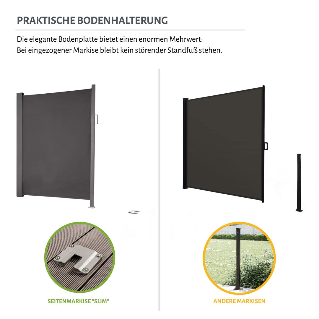 Seitenmarkise Aluminium Kassette 300x200cm Sicht- und Sonnenschutz - Bild 5
