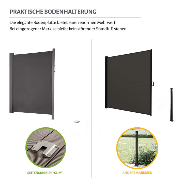 Seitenmarkise Aluminium Kassette 300x200cm Sicht- und Sonnenschutz - Bild 5