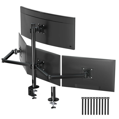 Monitor-Tischhalterung 4-fach 17-32 Zoll Stahl höhenverstellbar VESA 75/100