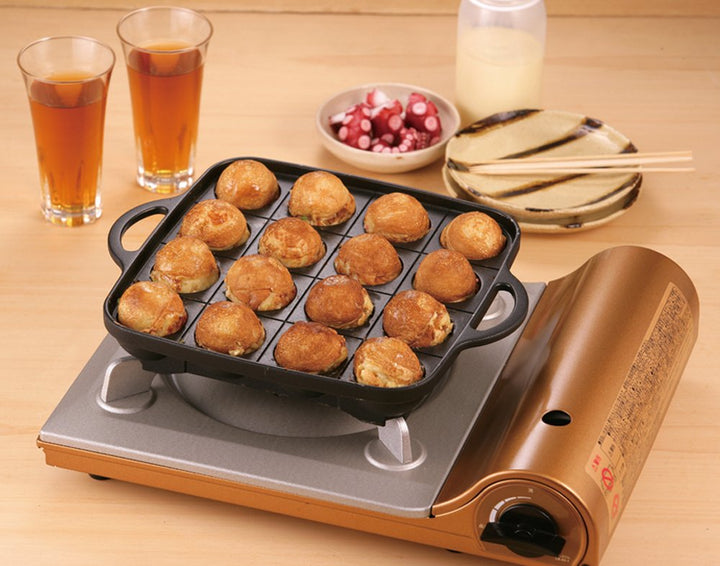 Takoyaki-Pfanne Aluminium Antihaft 16 Löcher für Gaskocher - Bild 9