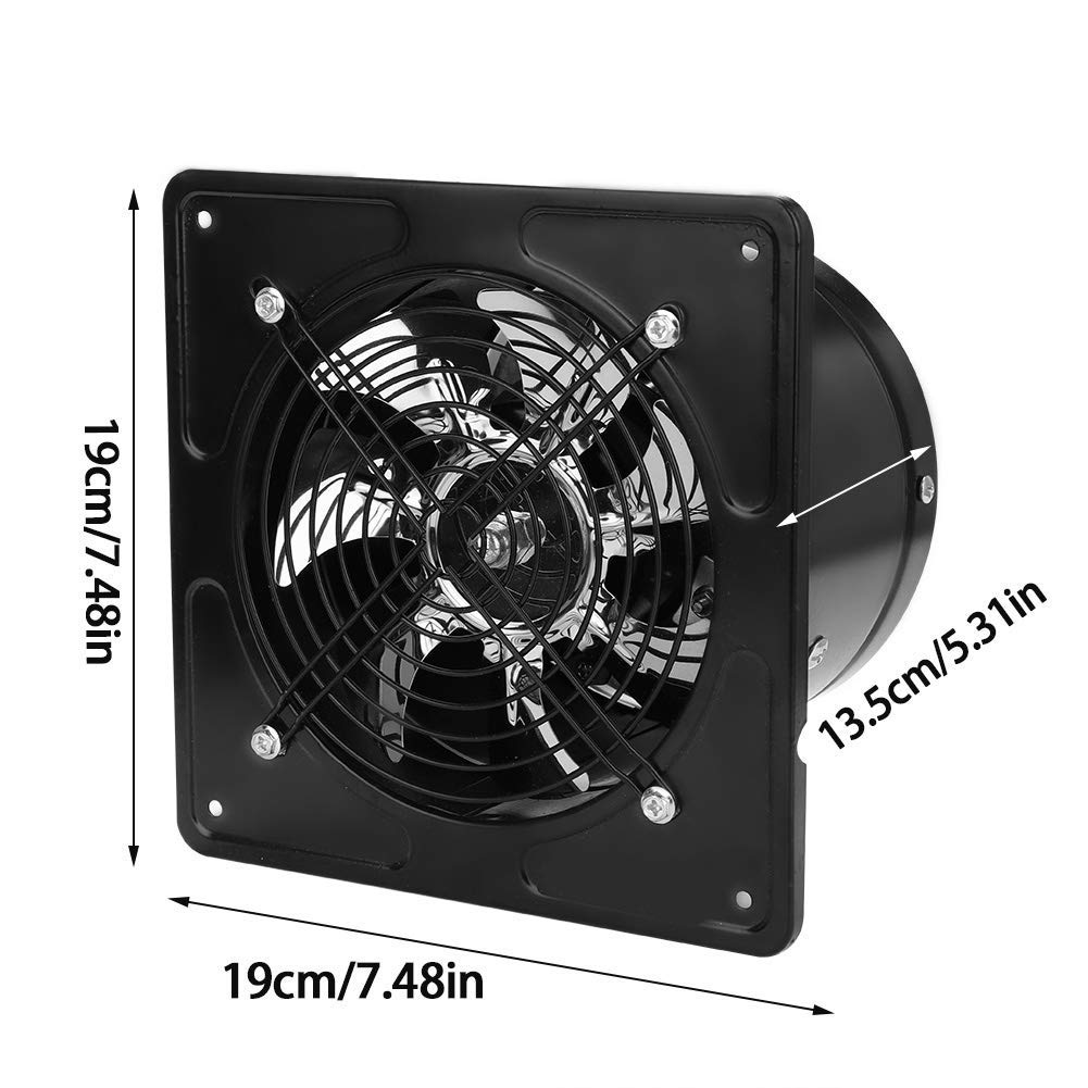 Wandventilator 6 Zoll Metall mit Kupfermotor für Bad und Küche - Bild 6