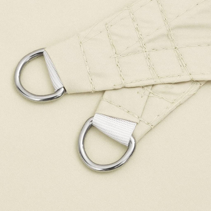 Sonnensegel Dreieck 5x5x5 m Oxford-Gewebe Creme für Terrasse - Bild 6