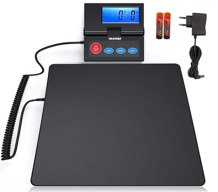 Paketwaage Plattformwaage 50kg/2g mit klappbarem LCD-Display