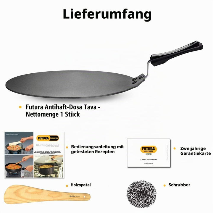 Grillplatte Antihaft flach 27,9 cm für Dosa und Crepes - Bild 7