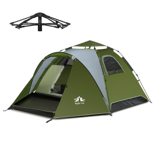Wurfzelt 4 Personen Camping wasserdicht Schnellaufbau 3 Min