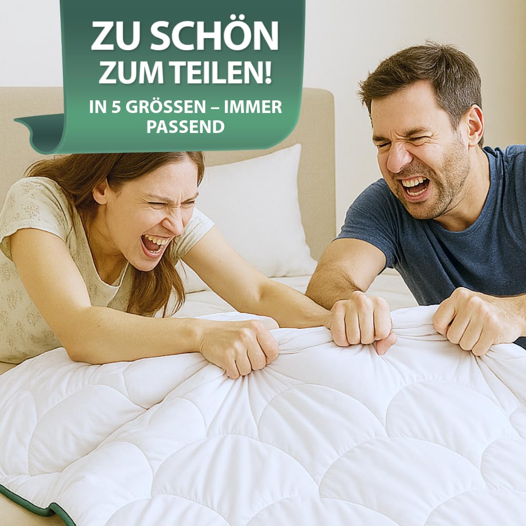 Sommerdecke 220x240 cm Wildseide-Füllung kühlend Oeko-Tex - Bild 4
