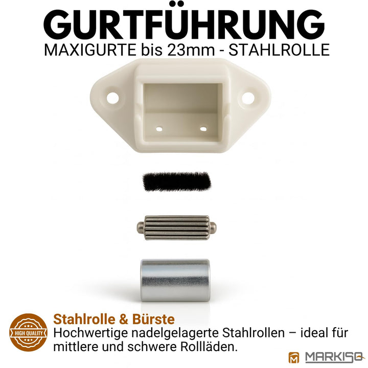 Rolladen Gurtführung Gurtleitrolle 23mm Stahlrolle 10 Stück - Bild 5