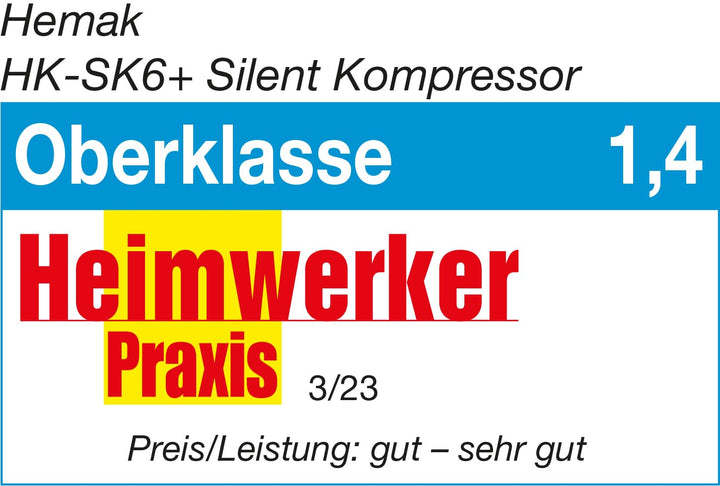 Flüsterkompressor 6 L 8 Bar ölfrei 58 dB für Heimwerkstatt - Bild 2