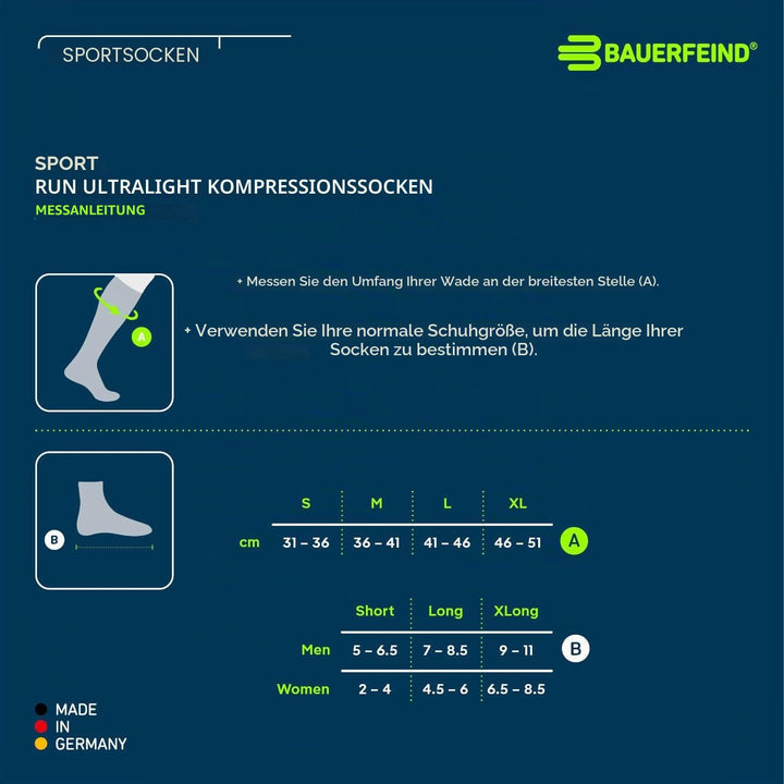 Kompressionssocken Laufen ultraleicht marineblau Gr. L 41-43 - Bild 7
