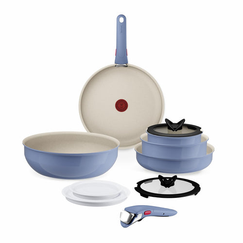 Kochgeschirr-Set 11-teilig stapelbar Aluminium Induktion Blue Salt