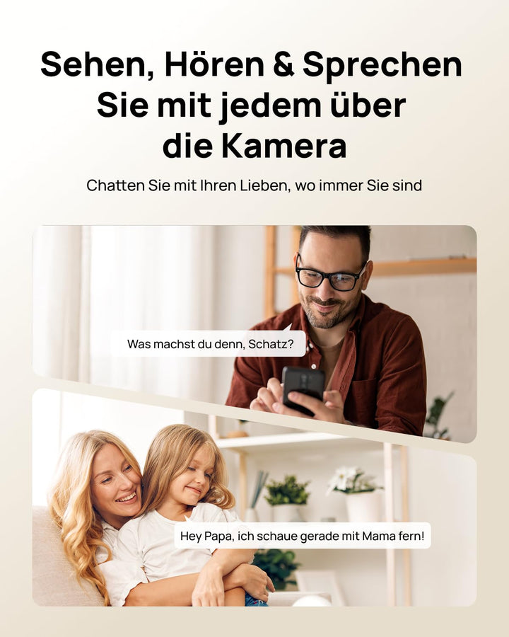 Überwachungskamera Indoor 4K UHD 360° Wi-Fi 6 mit KI-Erkennung 4er-Set - Bild 7