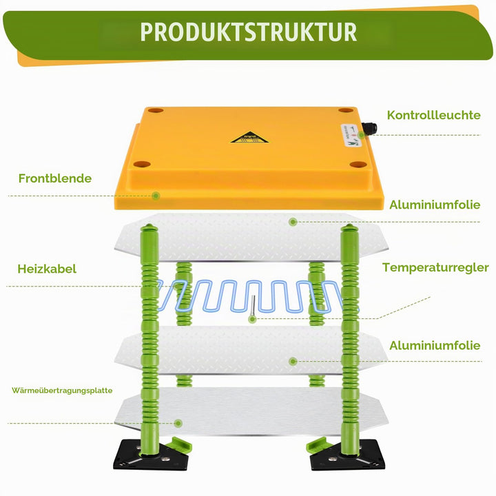 Wärmeplatte Küken 25x30 cm temperatureinstellbar 30–65°C - Bild 9