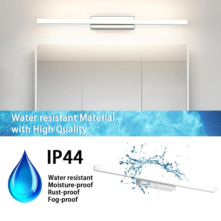 Spiegelleuchte Bad LED 14W 60cm IP44 Warmweiss Chrom - Bild 6