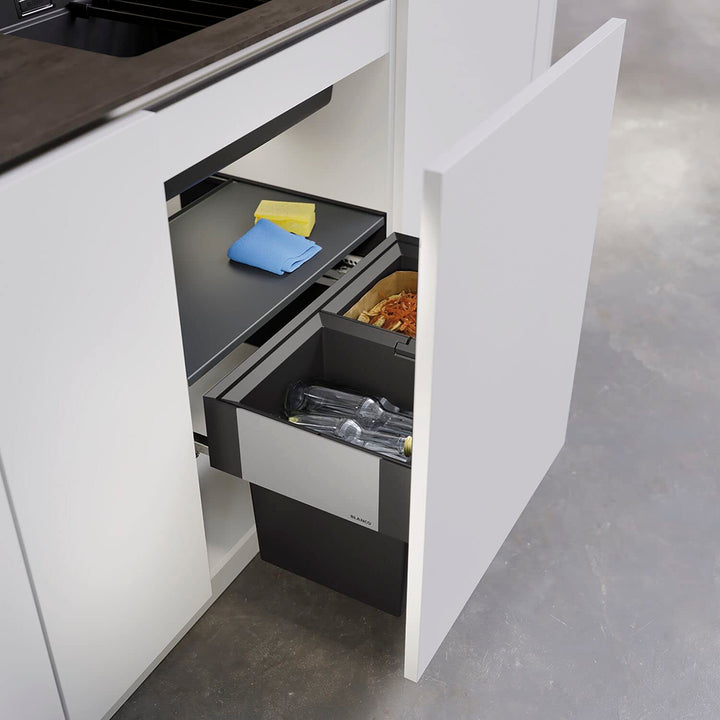 Einbau-Abfallsystem 2-eimerig kompakt 320mm Tiefe für Boiler-Unterschrank - Bild 5