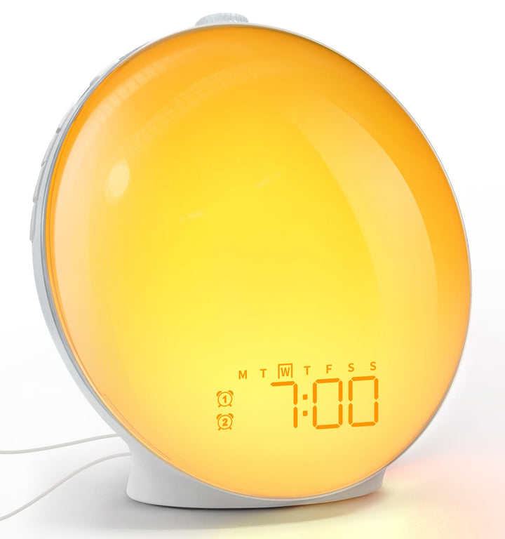 Lichtwecker mit Sonnenaufgang-Simulation 360° LED FM-Radio
