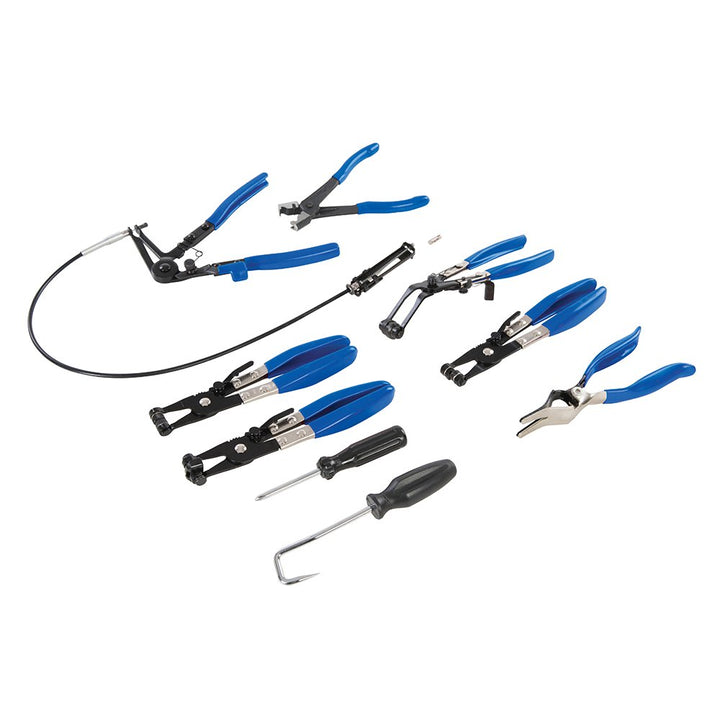Schlauchschellen-Zangen Set 9-teilig Kohlenstoffstahl 18–54 mm - Bild 2